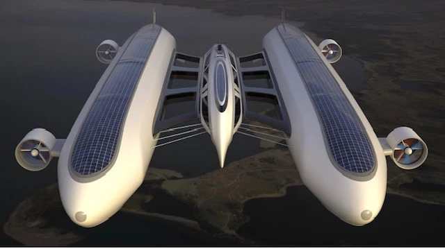  Lo nuevo en tecnología: este sería el superyate volador, el nuevo medio de transporte híbrido